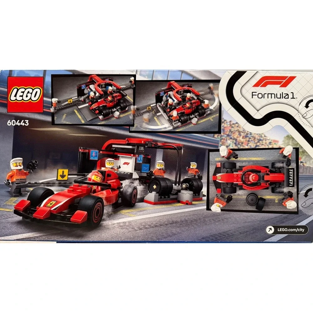 LEGO CITY/F 1 PIT STOP & PIT CREW W/ FERRARI CAR/60443/BRAND NEW/12030626